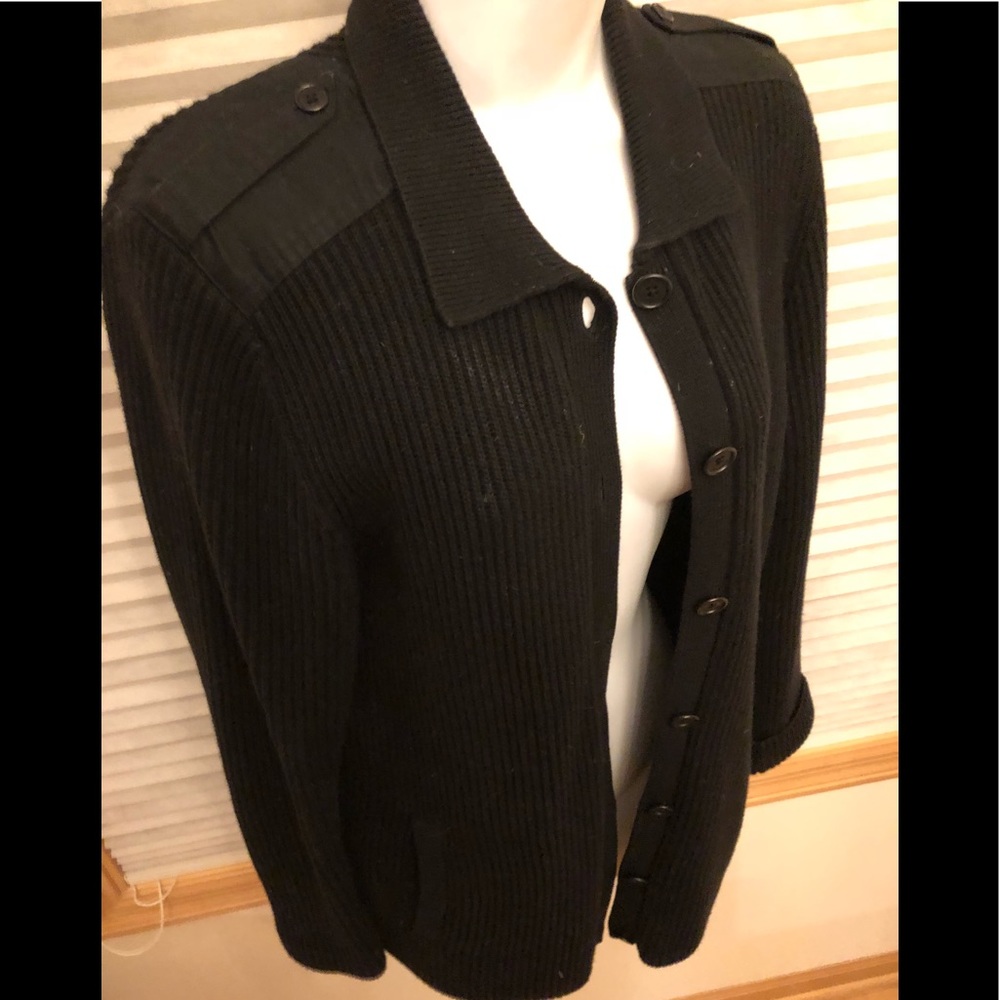 LAUREN RALPH LAUREN HEAVY CABLE KNIT CARDIGAN S/M